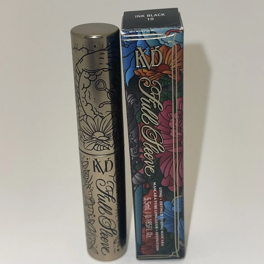 Kat Von D KVD Full Sleeve Long Defining Tubing Mascara Mini NIB Ink Black 10‎